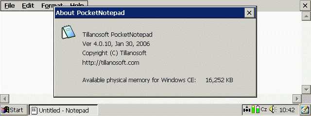 About PocketNotepad